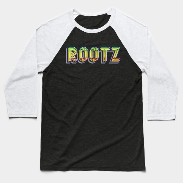 Rootz Rock Reggae Baseball T-Shirt by TambuStore